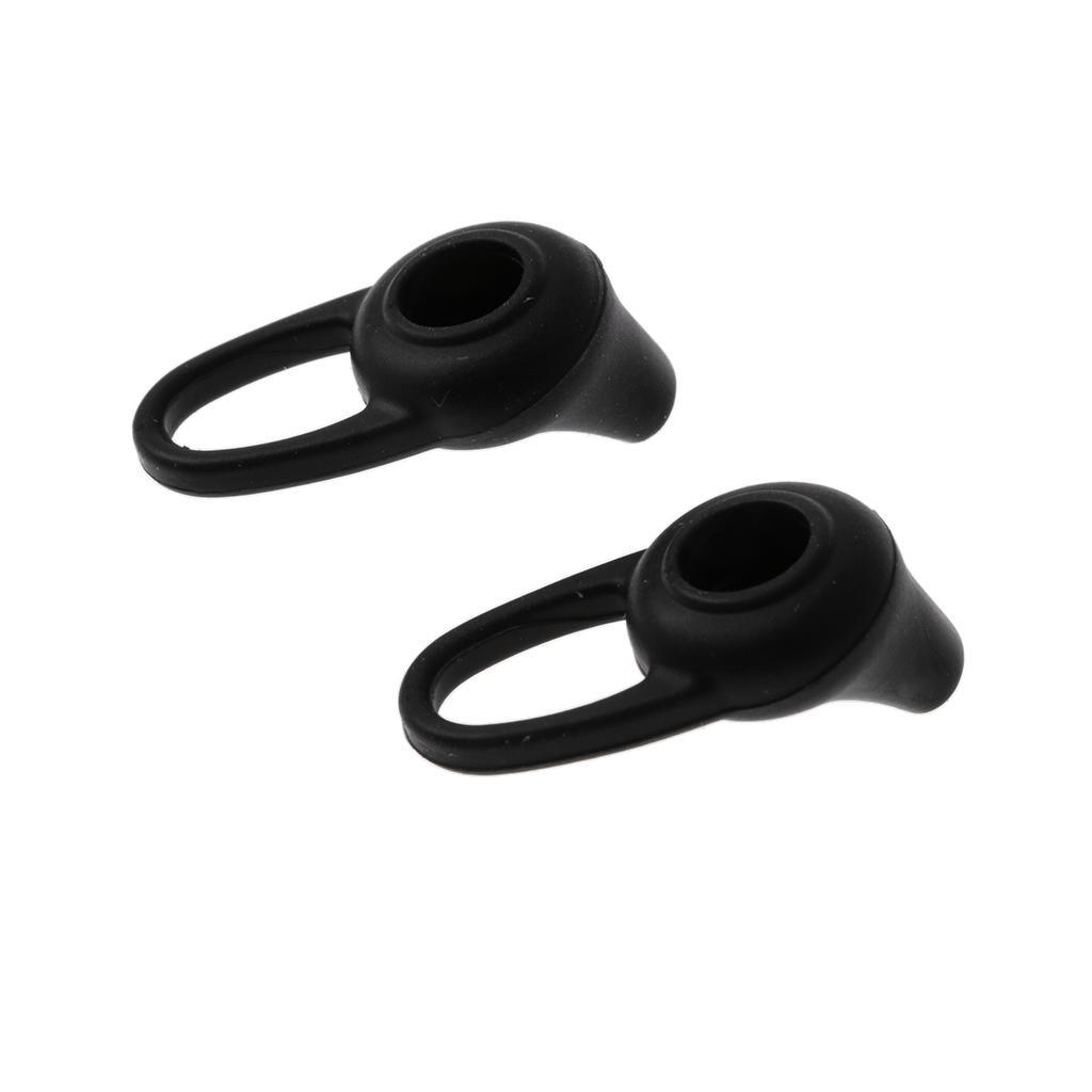 2X 1Pair Universal Silicone Earbuds Eartips Caps for Wireless Earphone Black