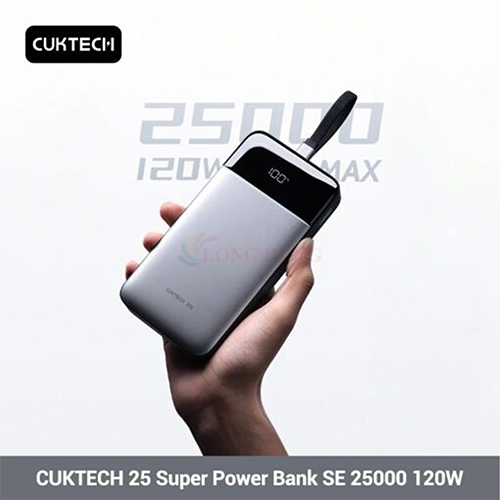 Sạc dự phòng Cuktech 25 SE Power Bank Bank 25000mAh 120W LPB252N - Hàng chính hãng