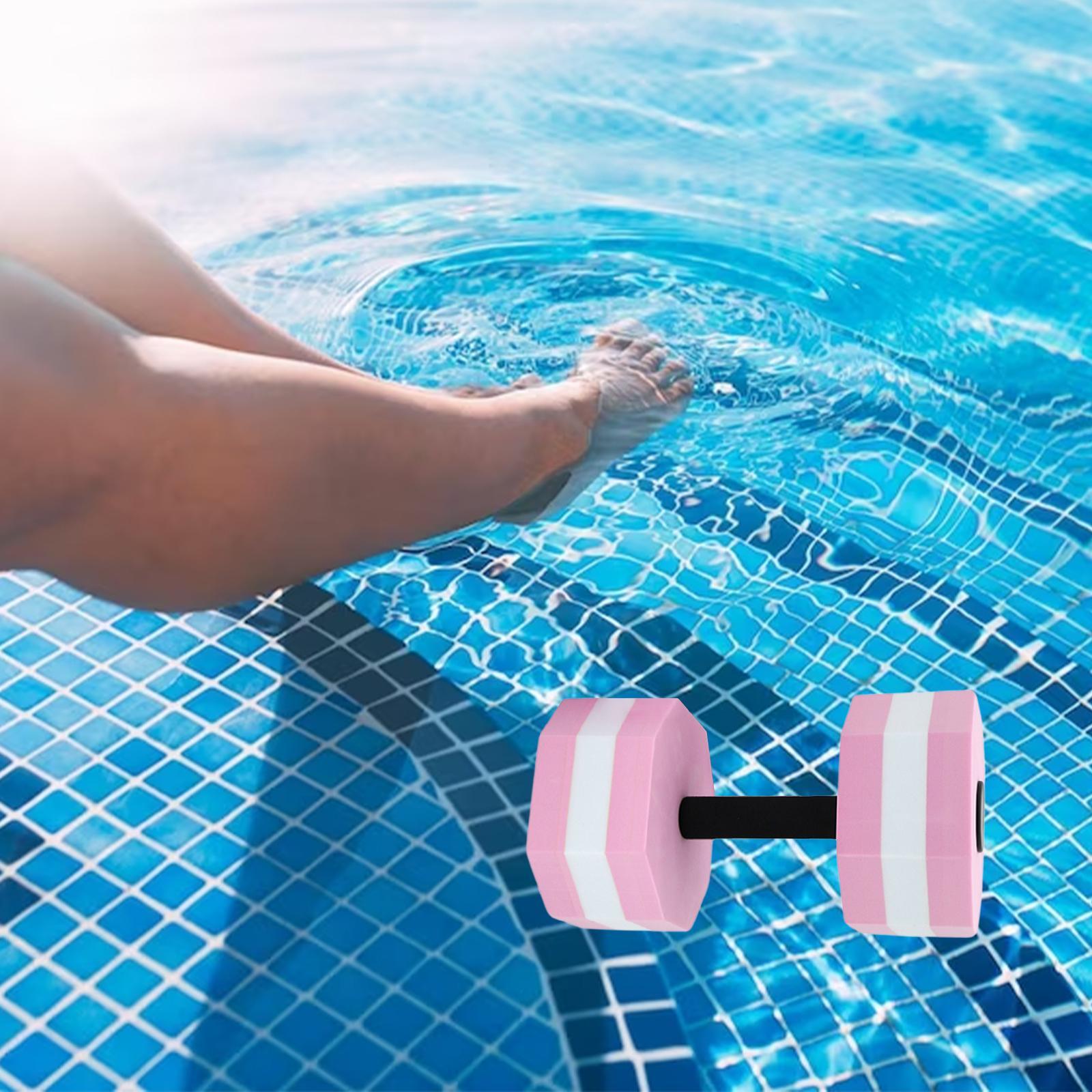 Aquatic Dumbbell Bar Water Dumbbell Swimming Barbell Hand Bar Resistance Lightweight Aquatic Barbell Float for Water Sports