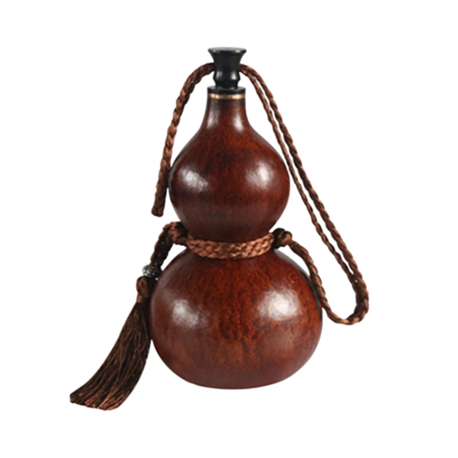 Gourd Handcrafts Outdoor Activities Leakproof Multifunction Gourd Water Bottle Flagon for Tabletop Kitchen Indoor Hotel