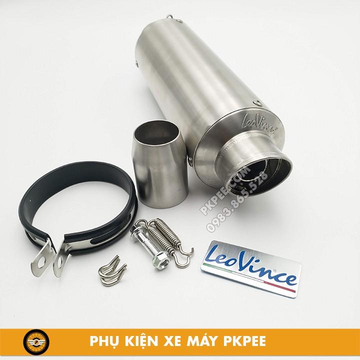 Pô Tăng Mẫu Leovince Corsa Lon Dài Bạc Và Carbon Full Phụ Kiện