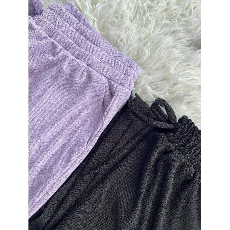 Quần ống rộng len tăm cạp cao ulzzang