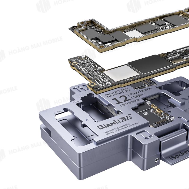 Đế test main dùng cho điện thoại iP 12 mini/12/12 Pro/12 Pro Max QIANLI iSocket