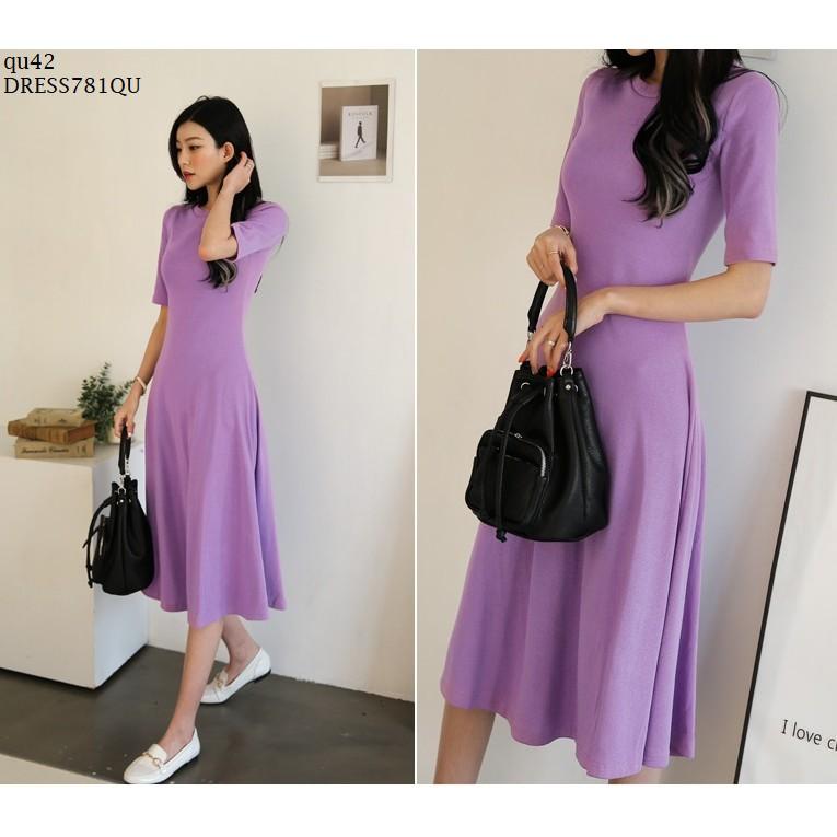 DRESS697 ĐẦM THUN SUÔNG THỜI TRANG