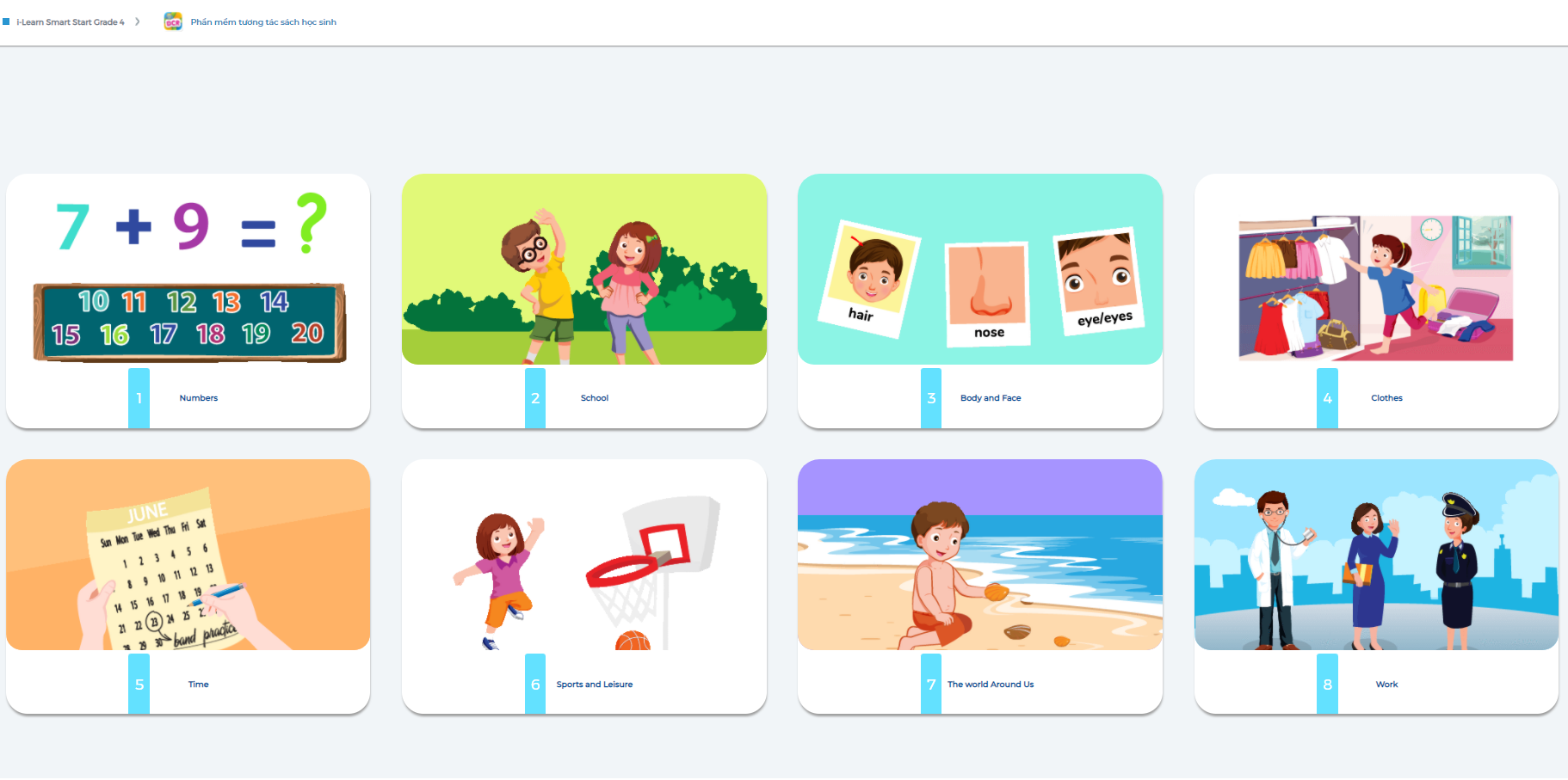 I-Learn Smart Start Grade 4 - Ứng dụng phần mềm tương tác sách học sinh