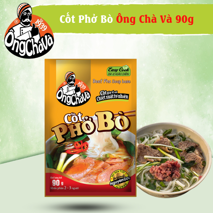 Combo 5 Gói Cốt Phở Bò Ông Chà Và 90g (Beef Pho Soup Base)