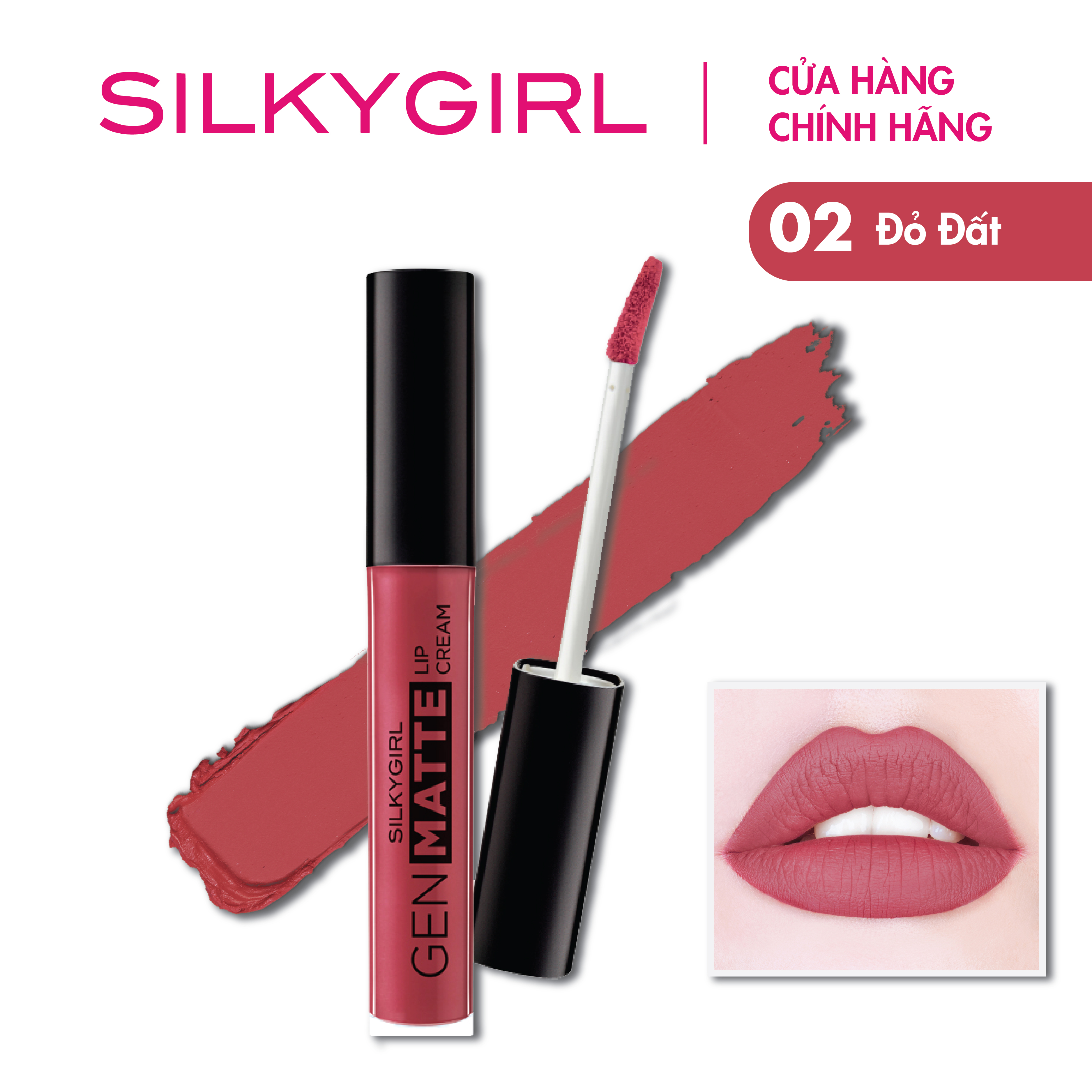 Son Kem Lì Nhẹ Môi Cấp Ẩm Silkygirl Genmatte Lip Cream