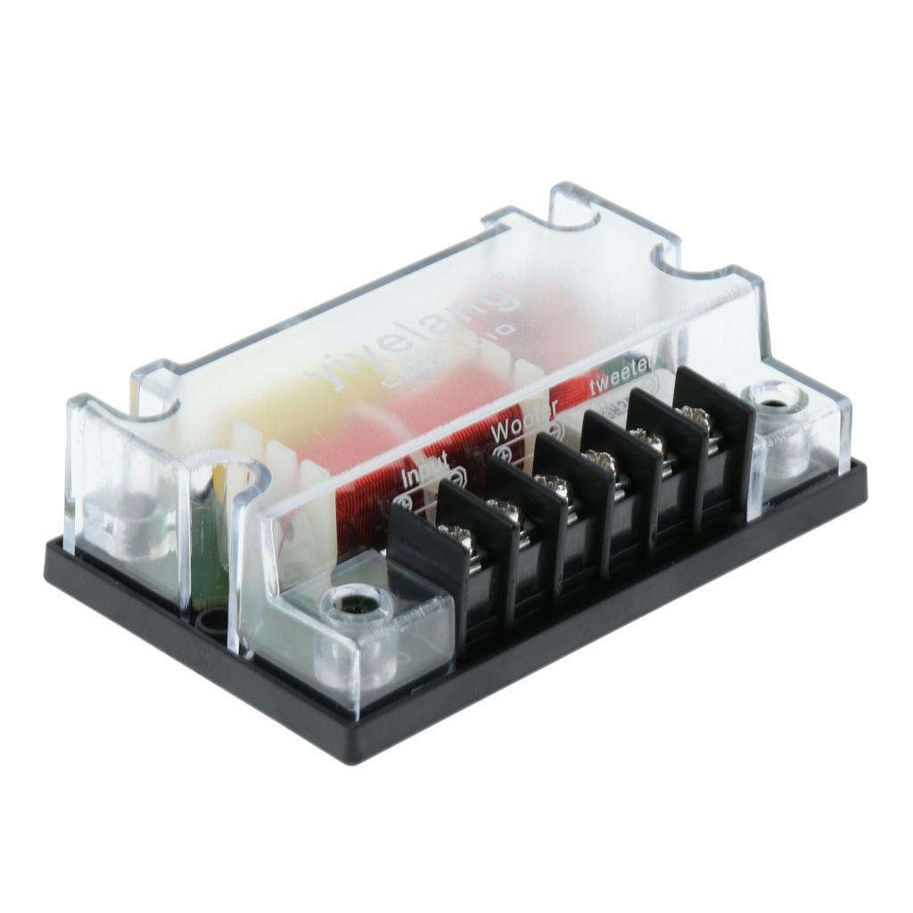 Car 12V Treble Bass 2 Way Audio Frequency Divider Speaker Crossover Filters