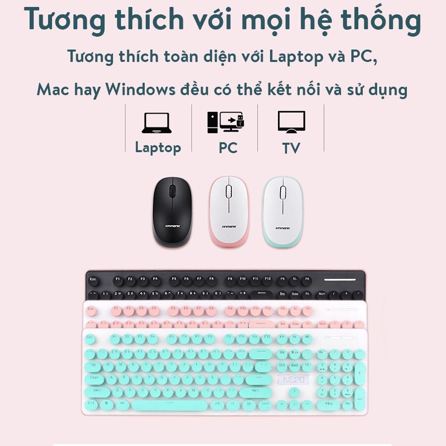 Bộ bàn phím và chuột không dây Coputa Bàn phím và chuột máy tính laptop N520