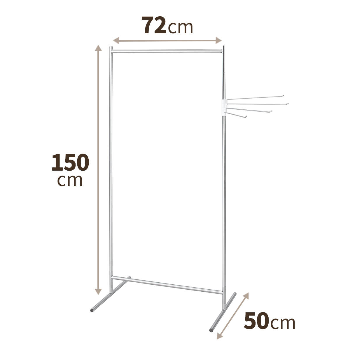 Giá Phơi Quần Áo Tiện Lợi Bằng Thép Không Gỉ TENMA, PSI-03
