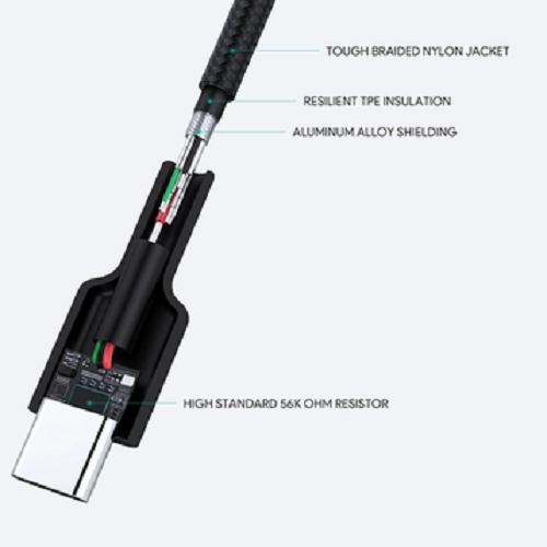 Cáp Aukey USB-A to USB-C dây dù 0.9 mét CB-CD30 hàng chính hãng