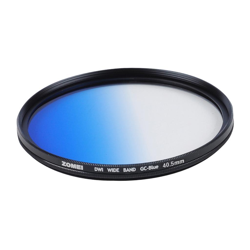 Slim Optical Graduated Color Camera Lens Filter For  Blue