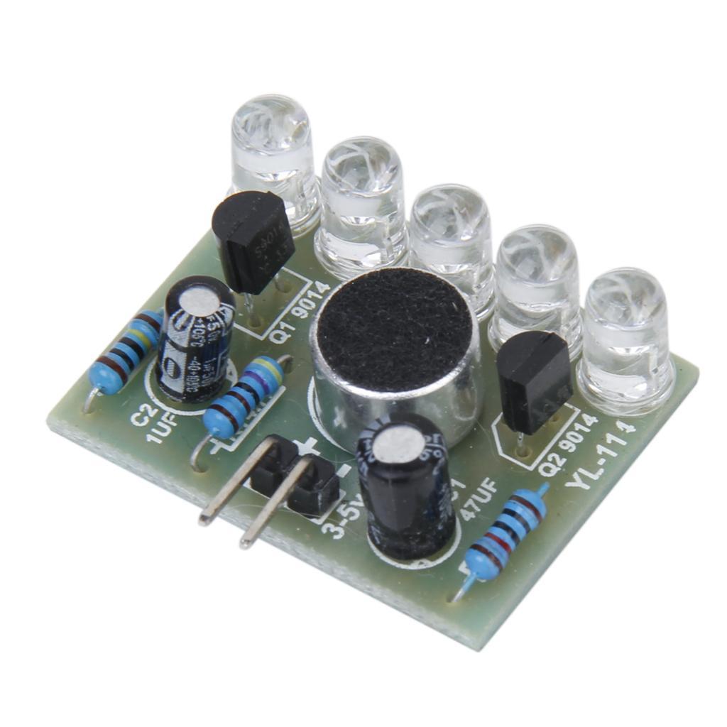 Sound Control 5-LED Melody Rhythm Lamp Module Electronic Production 3V-5.5V