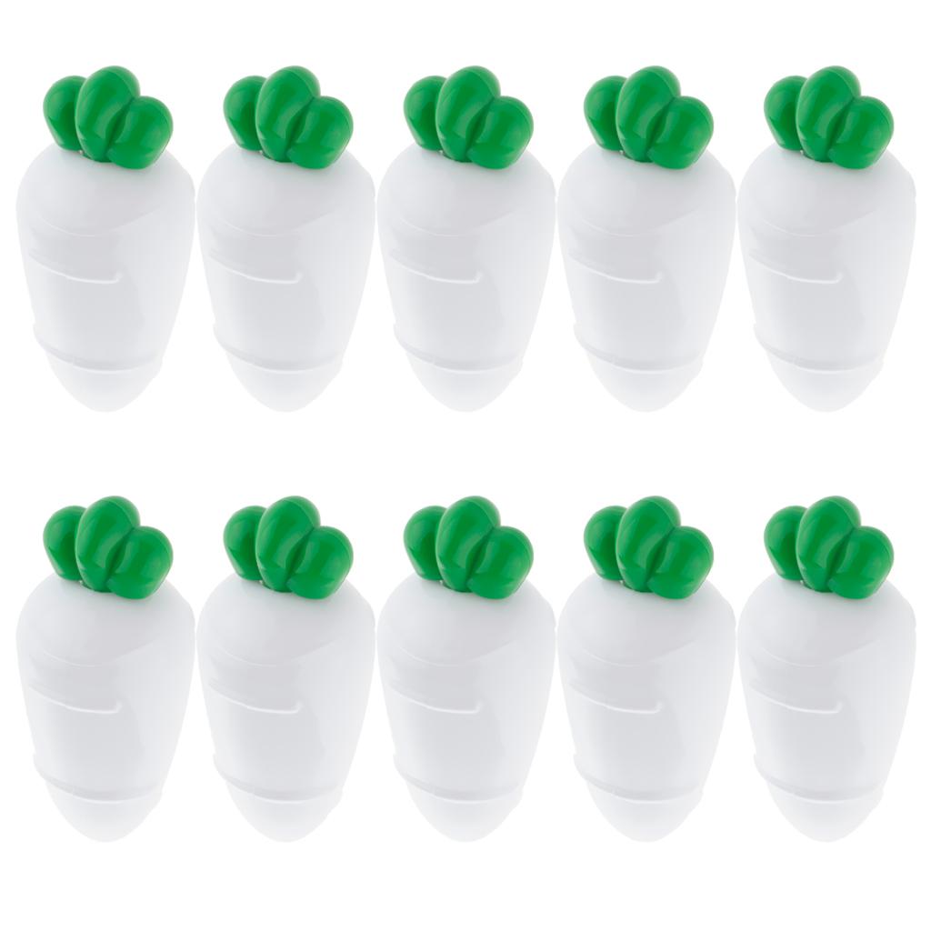 10 Pieces Plastic Carrot Shape Candy Boxes Party Gift Favor