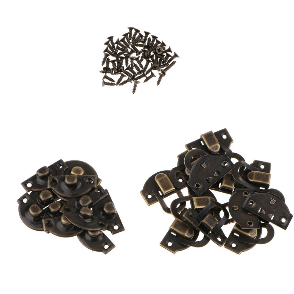 3-8pack 12Pcs Antique Buckle Alloy Box Buckle Wooden Box Lock Craft Hardware