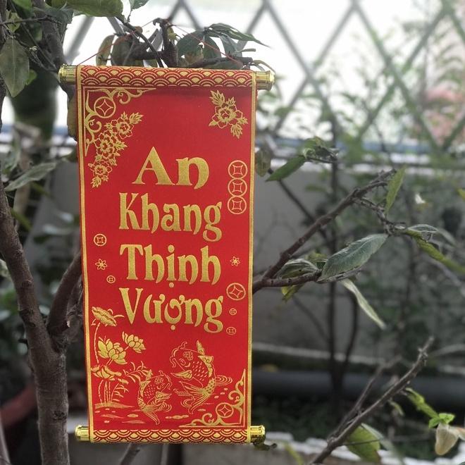 Liễn nhung đỏ trang trí Tết : mua may bán đắt- an khang thịnh vượng