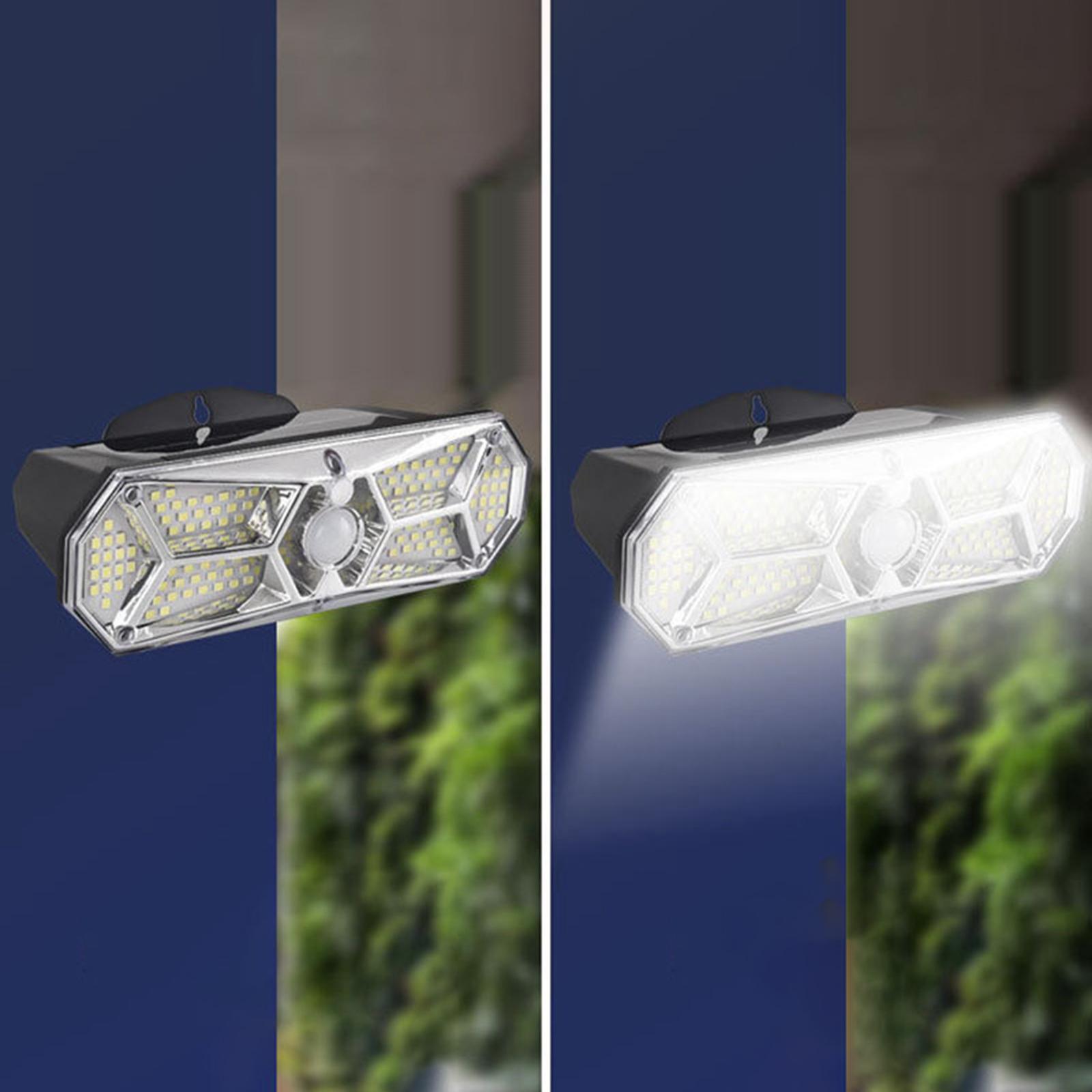 Solar Lights Wall Lamp Waterproof with Sensor for Balcony Patio Path