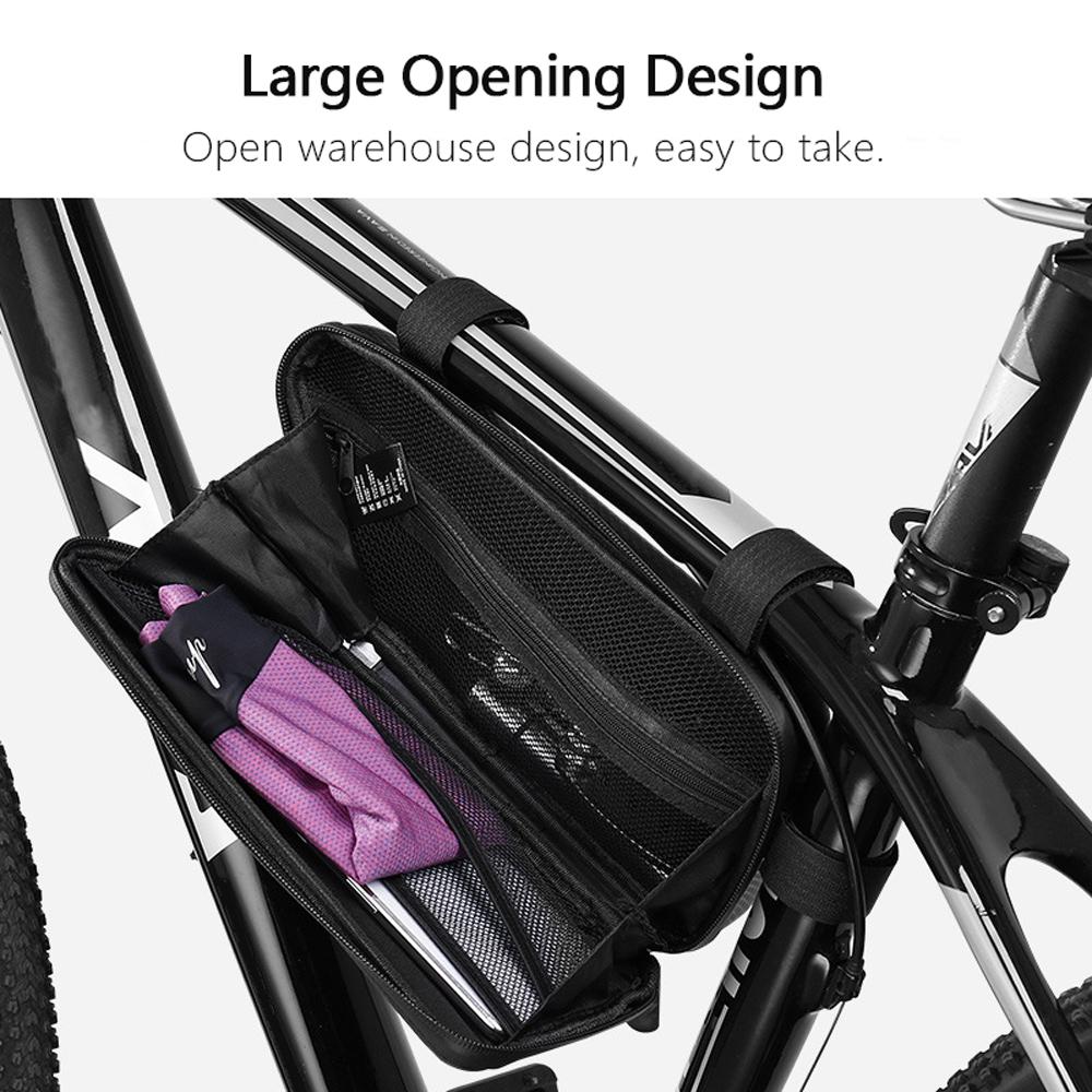 Túi khung trước xe đạpthiết kế hình tam giác Vỏ cứng Vỏ chống thấm Nước