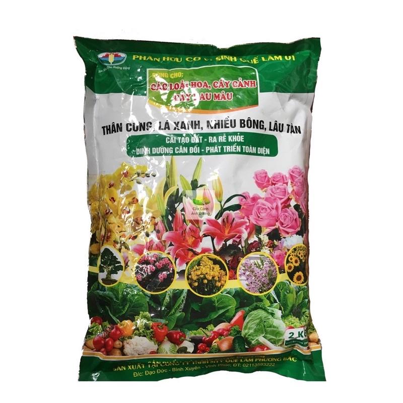 PHÂN BÓN HỮU CƠ VI SINH CAO CẤP SỬ DỤNG CHO HOA & CÂY CẢNH