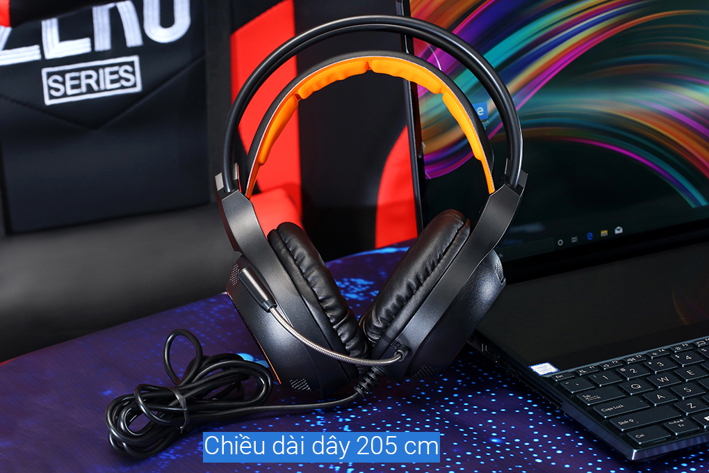 Tai nghe chụp tai Gaming MozardX DS902 7.1 Đen - Hàng Chính Hãng