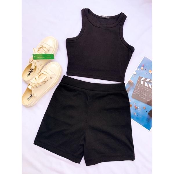 NGUYÊN SET Knit Short kèm quần và áo có nhiều mẫu lựa chọn thể thao năng động trendy