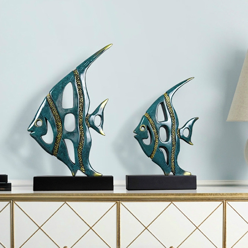 Decor Để Bàn Trang Trí - Cá Moorish Idol  - Vật Phong Thủy DCB004 Phong Khách, Phòng Làm Việc,.....