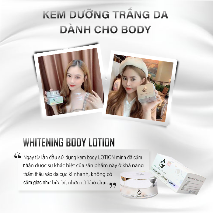 Kem Body Dưỡng Thể Trắng Da Sau 7 Ngày Whitening Body Lotion - Mộc Thiên Hương