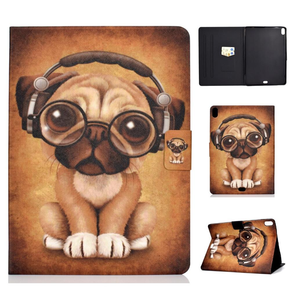 Bao Da Máy Tính Bảng Tpu Nắp Lật Nam Châm Kiêm Giá Đỡ Thông Minh + Miếng Dán Màn Hình + Bút Cho Apple Ipad Pro 11 2018
