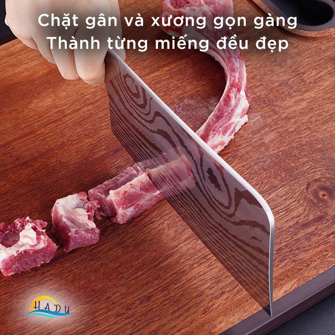 Dao Chặt Xương Gà Thịt Bò Kiểu Nhật Bản Cao Cấp Inox Đạt Chất Lượng Đức HADU