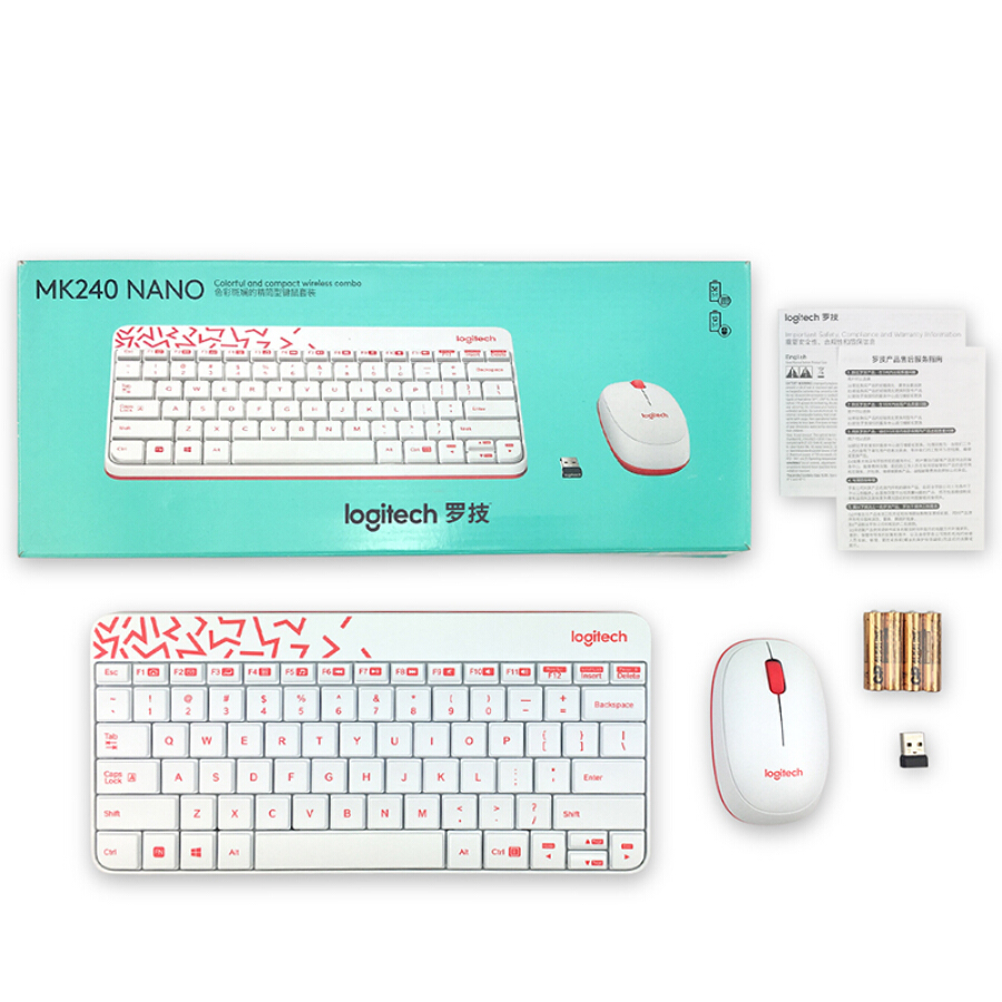 Bộ Chuột Và Bàn Phím Không Dây Logitech MK240/MK245