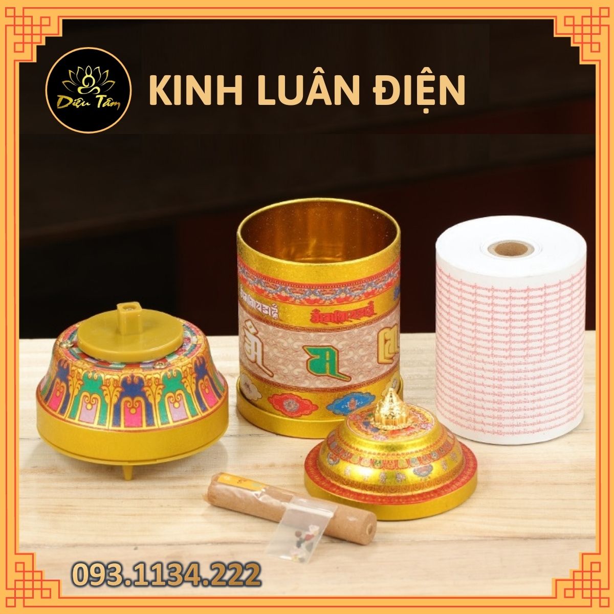 Kinh luân điện mật tông có nhạc và cuộn kinh chú