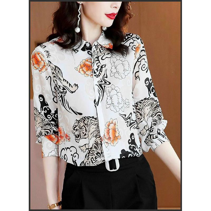 HÀNG NHẬP - ÁO SƠ MI IN HOA & HỔ