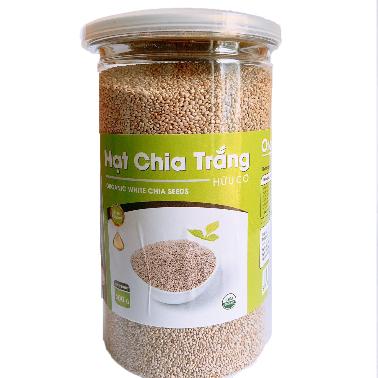 500G HẠT CHIA TRẮNG HỮU CƠ ORGANIC CHIA