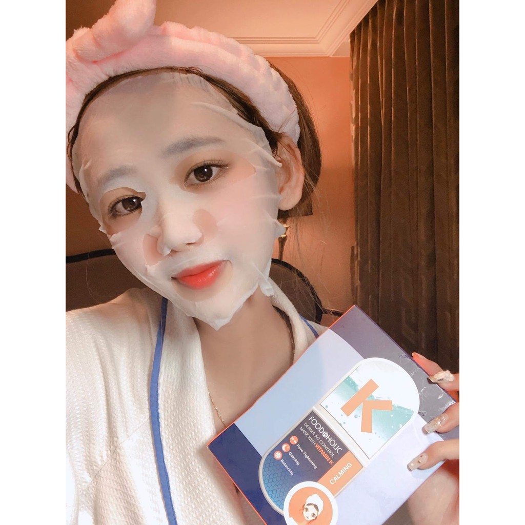 Combo 10 Mặt Nạ Mix Dưỡng Da Toàn Diện Foodaholic Mask 23gx10 - Tặng Kèm Cột Tóc Nơ BERAV Handmade Annie Ribbon  Giao Màu Ngẫu Nhiên