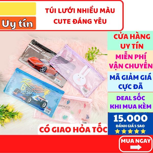 Túi lưới đựng bút nhiều mẫu dễ thương giá rẻ ( Chọn mẫu nam hoặc nữ )