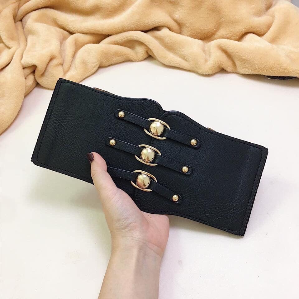 Đai váy Belt Thít Bản to 12cm Thít 3 cúc đủ màu sang trọng