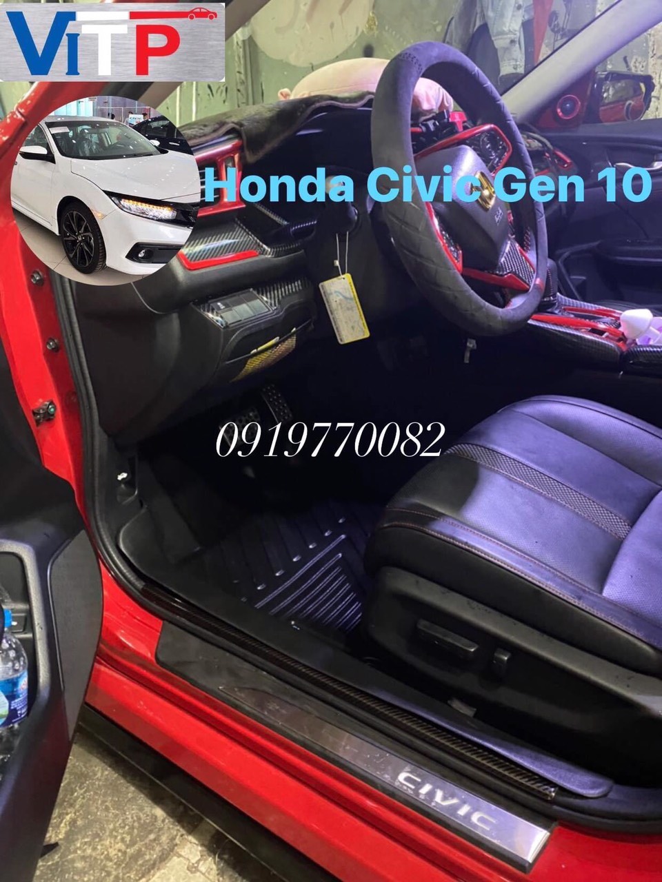 Thảm sàn nhựa đúc khuôn ViTP Honda Civic