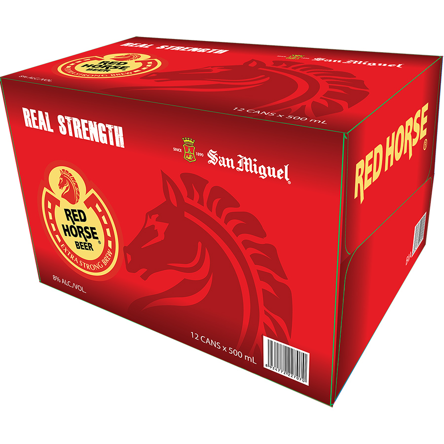 Thùng 12 Lon Bia SAN MIGUEL Red Horse 500 ml