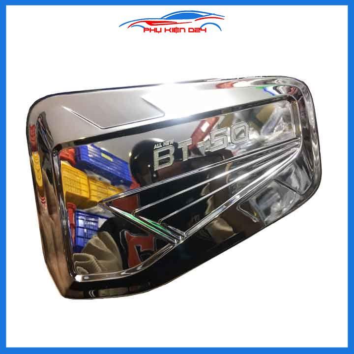 Ốp nắp xăng BT-50 2022-2023 mạ crom bảo vệ chống trầy trang trí ô tô