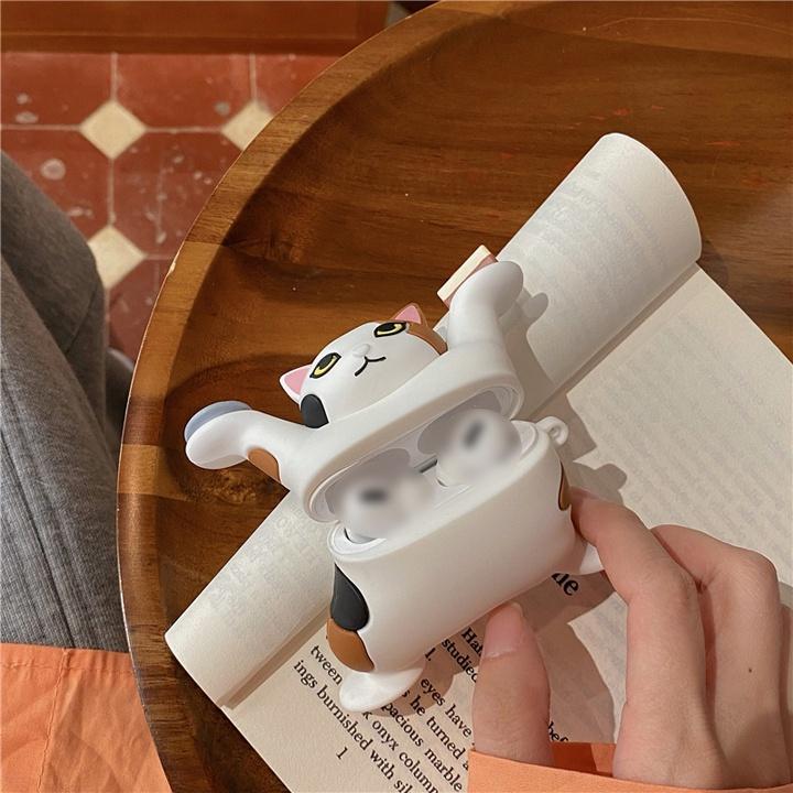 Bao Case cho Airpods 1/2/3/Pro Mèo Tam Thể cực chất - Mã TZAP376