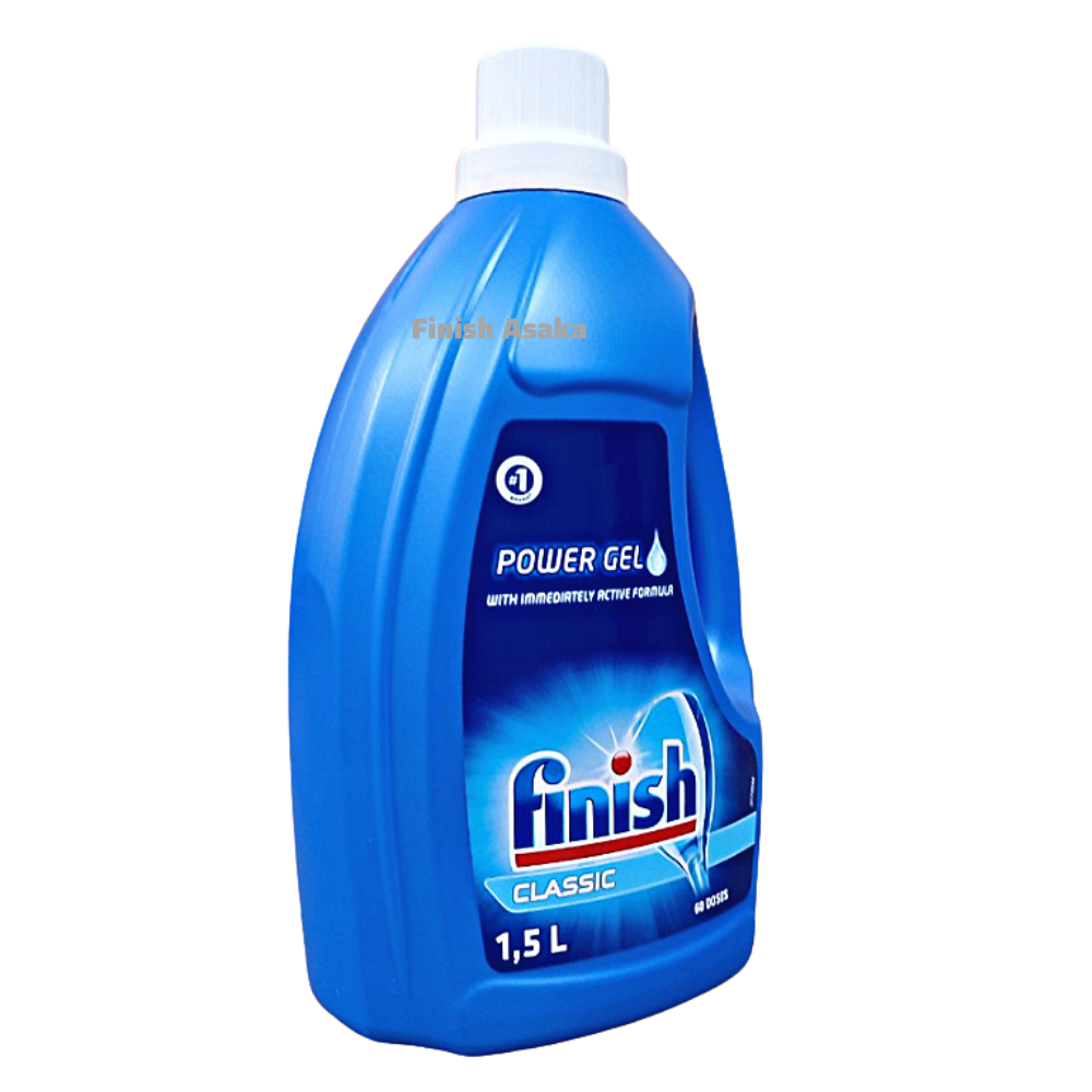 Combo Rửa bát Finish : Nước làm bóng chai 1150ml, Gel classic can 1,5 lít, Muối hộp 4 kg - Chính Hãng.