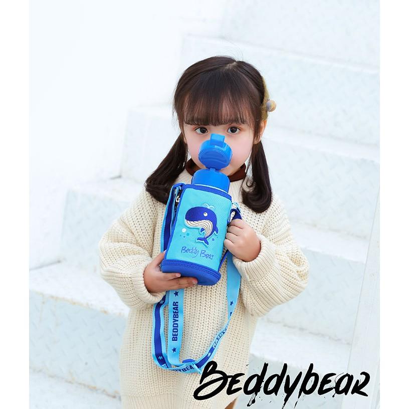 Bình giữ nhiệt cho Bé Trai hoặc Gái / Chính hãng 100% BEDDYBEAR/ BEDDY BEAR/ họa tiết Cá Voi / phù hợp Bé từ 2 tuổi trở