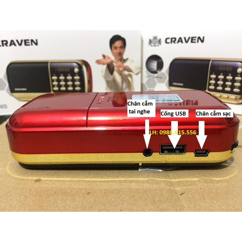 ĐÀI Nghe Pháp, Niệm Phật, FM,Nhạc Mp3, Hỗ trợ Thẻ Nhớ,usb Craven CR 836S !!!!! Hàng chính hãng