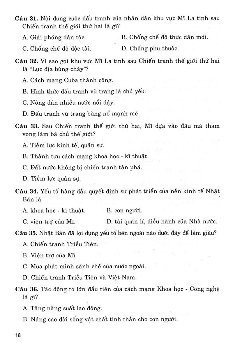 Sách 36 Bộ Đề Trắc Nghiệm Ôn Thi Trung Học Phổ Thông Quốc Gia 2019 - Khoa Học Xã Hội