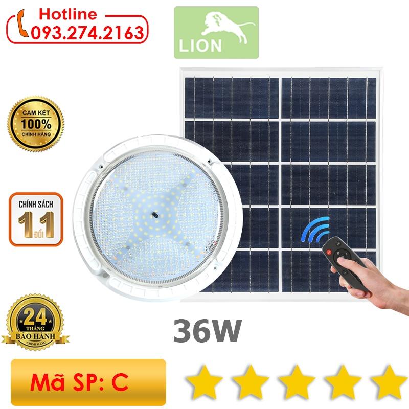 Đèn Ốp Nổi Năng Lượng Mặt Trời 36W - Đèn Chính Hãng LION - Đèn Chiếu Sáng Ko Cần Đi Dây Điện