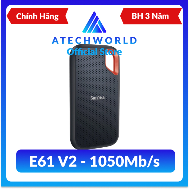 Ổ Cứng Di Động SSD SanDisk Extreme E61 V2 1050Mb/s - Hàng Chính Hãng