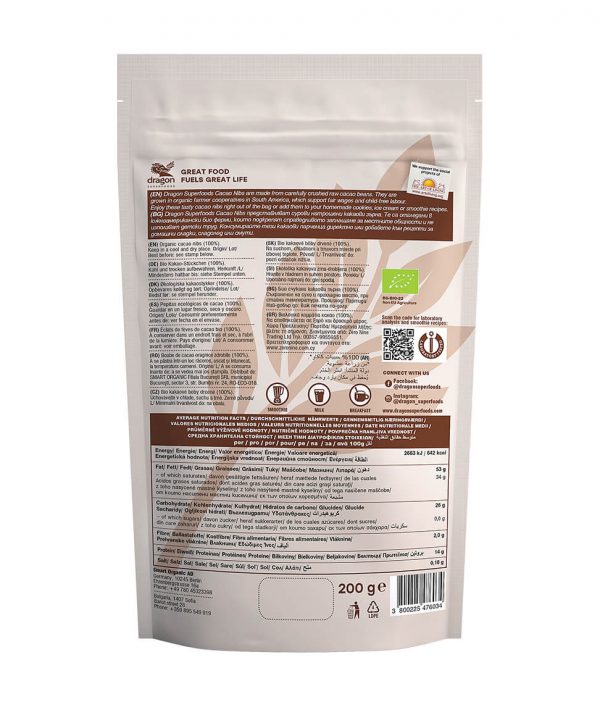 Cacao ngòi hữu cơ 200Gr