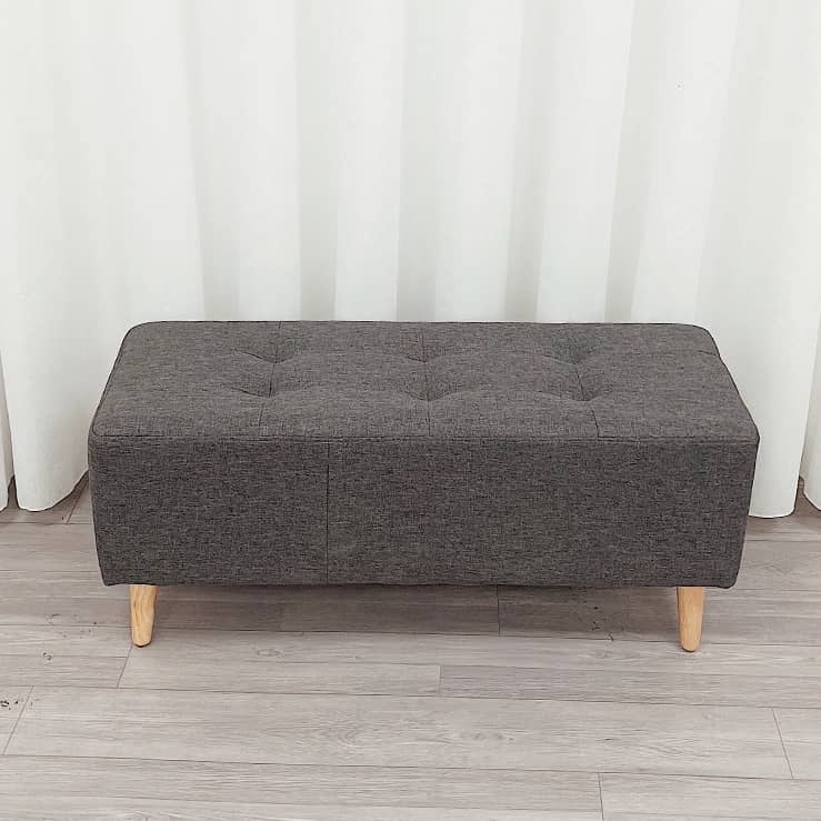 Ghế Đôn Dài Chân Gỗ Sồi Chắc Chắn Phong Cách Hiện Đại AC10