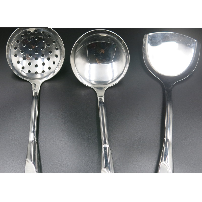 Bộ muôi đặc, muôi thủng , xẻng lật  inox 304 cán dài chống gỉ cao cấp