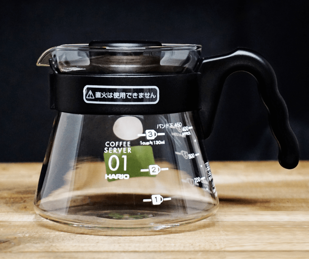 Bình Nước Thủy Tinh Phục Vụ Cà Phê Hario V60 Coffee Server 450ml, VCS-01B